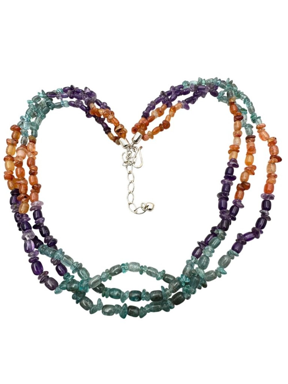 Jay King Necklace Mine Finds Multi Gemstone Sterling Silver Necklace 20"